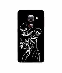 Amazon Brand - Solimo Designer Skull Flower 3D Printed Hard Back Case Mobile Cover for LeEco Le Max 2