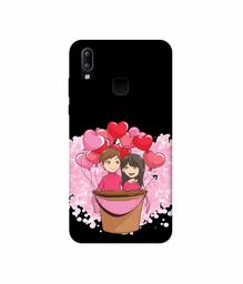 Amazon Brand - Solimo Designer Boy and Girl 3D Printed Hard Back Case Mobile Cover for Vivo Y95