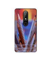 Amazon Brand - Solimo Designer Pencile 3D Printed Hard Back Case Mobile Cover for Nokia 6.1 Plus