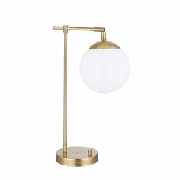 Amazon Brand – Rivet Modern Gold Globe Table Lamp 22