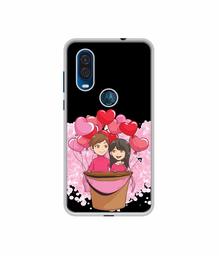 Amazon Brand - Solimo Designer Boy and Girl UV Printed Soft Back Case Mobile Cover for Motorola One Vision