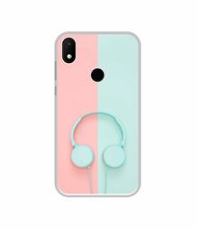 Amazon Brand - Solimo Designer Head Phone UV Printed Soft Back Case Mobile Cover for Micromax Canvas 2 Plus (2018)