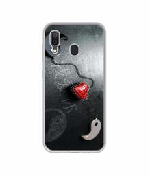 Amazon Brand - Solimo Designer Chinnese Yin and Yang UV Printed Soft Back Case Mobile Cover for Samsung Galaxy A30