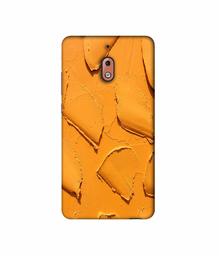 Amazon Brand - Solimo Designer Yellow Texture Wall 3D Printed Hard Back Case Mobile Cover for Nokia 2.1