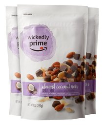 Wickedly Prime Trail Mix, Almond Coconut Noir, 8 Ounce (Pack of 3)