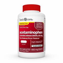 Amazon Basic Care Acetaminophen Extended-Release Tablets, 650 mg, Arthritis Pain, 400 Count