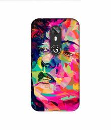 Amazon Brand - Solimo Designer Multicolor Lady Vector 3D Printed Hard Back Case Mobile Cover for Gionee A1