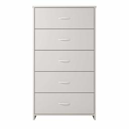 Ameriwood Home Classic 5 Drawer Dresser, White