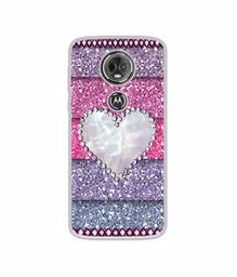 Amazon Brand - Solimo Designer Stone Heart UV Printed Soft Back Case Mobile Cover for Motorola Moto E5 Plus