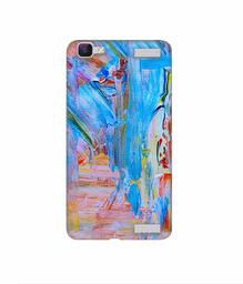 Amazon Brand - Solimo Designer Light Multicolor Canvas 3D Printed Hard Back Case Mobile Cover for Vivo V1 Max