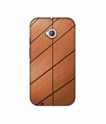 Amazon Brand - Solimo Designer Leather Texture 3D Printed Hard Back Case Mobile Cover for Motorola Moto E 2nd Generation