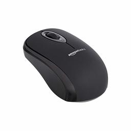 AmazonBasics - Mouse senza fili per computer, con microricevitore, nero