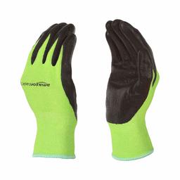 AmazonBasics Bamboo Working Gloves with Touchscreen, Green, M