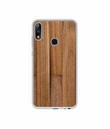 Amazon Brand - Solimo Designer Wooden Art UV Printed Soft Back Case Mobile Cover for Asus ZenFone Max Pro M2