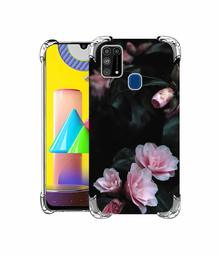 Amazon Brand - Solimo Designer Dark Flowers Photography UV Printed Soft Back Case Mobile Cover for Samsung Galaxy M31