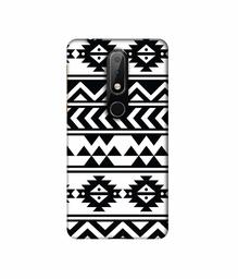 Amazon Brand - Solimo Designer Multi Shape Texture 3D Printed Hard Back Case Mobile Cover for Nokia 6.1 Plus