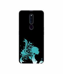 Amazon Brand - Solimo Designer Lady Vector N 3D Printed Hard Back Case Mobile Cover for Oppo F11 Pro