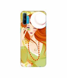 Amazon Brand - Solimo Designer Lady with Hat 3D Printed Hard Back Case Mobile Cover for Realme C3