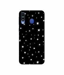 Amazon Brand - Solimo Designer Sperking Stars 3D Printed Hard Back Case Mobile Cover for Samsung Galaxy M21