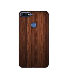 Amazon Brand - Solimo Designer Wooden Texture 3D Printed Hard Back Case Mobile Cover for Huawei Honor 7A