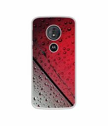 Amazon Brand - Solimo Designer Water Drop On Glass UV Printed Soft Back Case Mobile Cover for Motorola Moto G6 Play/Motorola Moto E5