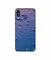 Amazon Brand - Solimo Designer Water Drops 3D Printed Hard Back Case Mobile Cover for Samsung Galaxy M21