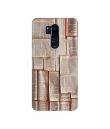 Amazon Brand - Solimo Designer Books Texture 3D Printed Hard Back Case Mobile Cover for LG G7 ThinQ