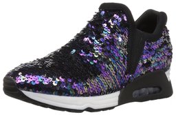 The Fix Luca Tenis con Lentejuelas, sin Cordones, Black/Multi Sequin, 9.5 B(M) US