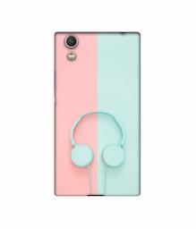 Amazon Brand - Solimo Designer Head Phone UV Printed Soft Back Case Mobile Cover for Sony Xperia R1 Plus