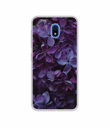 Amazon Brand - Solimo Designer Purple Flowers UV Printed Soft Back Case Mobile Cover for Mi Redmi 8A