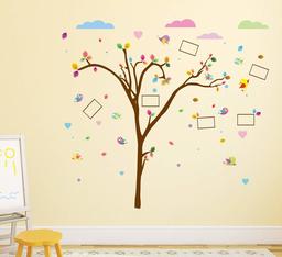 Amazon Brand - Solimo Wall Sticker for Kid's Room (Happy Moments, Ideal Size on Wall - 150 cm x 142 cm)