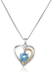 [Find] Amazon Collection Sterling Silver, 14 K iero-go-rudogo-rudoburu-topa-zu, Diamond Heart Pendant Necklace (cttw 007 cttw, I-J Color, I2-I3 Clarity), 18 "