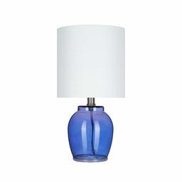 Amazon Brand – Ravenna Home Glass Table Lamp, Bulb Included, 15.5