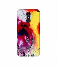 Amazon Brand - Solimo Designer Smash Color 3D Printed Hard Back Case Mobile Cover for LG Q7