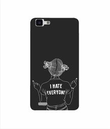 Amazon Brand - Solimo Designer I Hate Everyone 3D Printed Hard Back Case Mobile Cover for Vivo Y27L