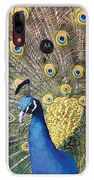 Amazon Brand - Solimo Designer Multicolor Peacock Design Printed Soft Back Case Mobile Cover for Motorola Moto E6s / Motorola Moto E6 Plus