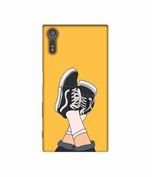 Amazon Brand - Solimo Designer Boy Shoes Pattern 3D Printed Hard Back Case Mobile Cover for Sony Xperia XZ Dual