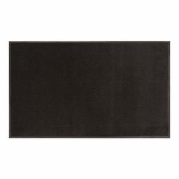 AmazonBasics Cut-Pile Polypropylene Commercial Carpet Vinyl-Backed Mat 3x5 Smoke