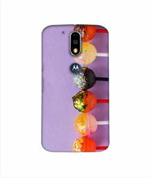 Amazon Brand - Solimo Designer Gilliter Lollipops 3D Printed Hard Back Case Mobile Cover for Motorola Moto G4 Plus (with Logo Cut)