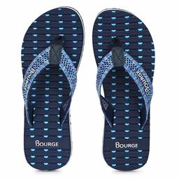 Bourge Women's Gallery-20 Navy and Sky Flip Flops-8 UK (40 EU) (9 US) (Gallery-20-08)