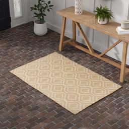 Amazon Brand – Stone & Beam Contemporary Hourglass Wool Area Rug, 3' 9