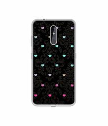 Amazon Brand - Solimo Designer Heart Texture UV Printed Soft Back Case Mobile Cover for Nokia 3.2