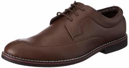 Amazon Brand - Symbol Men's Brown PU Formal Shoes - 8 UK (AZ-SY-440)