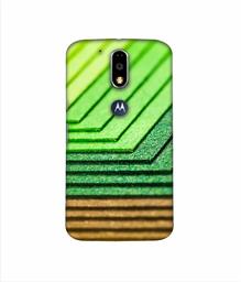 Amazon Brand - Solimo Designer Green Shad Texture 3D Printed Hard Back Case Mobile Cover for Motorola Moto G4 Plus (with Logo Cut)