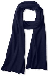 Thirty Five Kent Men's Cashmere Solid Feather Weight Scarf, Navy