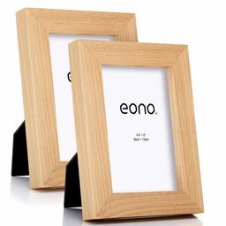 Eono picture frames made of solid wood natural, 9 x 13 cm