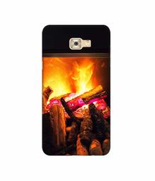 Amazon Brand - Solimo Designer Born Fire 3D Printed Hard Back Case Mobile Cover for Samsung Galaxy C7 Pro