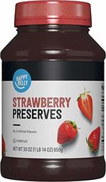 Amazon Brand – Happy Belly conservas de fresas, 30 onzas