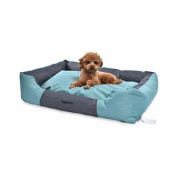 AmazonBasics Lit pour animal de compagnie étanche - rectangulaire, bleu sarcelle, 89 cm