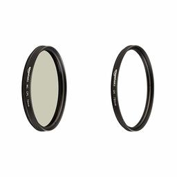 AmazonBasics UV Protection Lens Filter and Circular Polarizer Lens Set - 72 mm